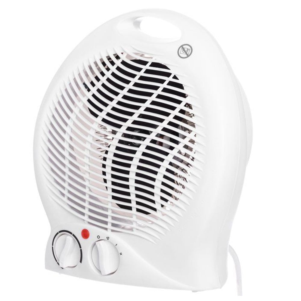 Bellus Varmevifte 2000 W / Elektrisk varmevifte / Termostatstyret supplerende varmeapparat