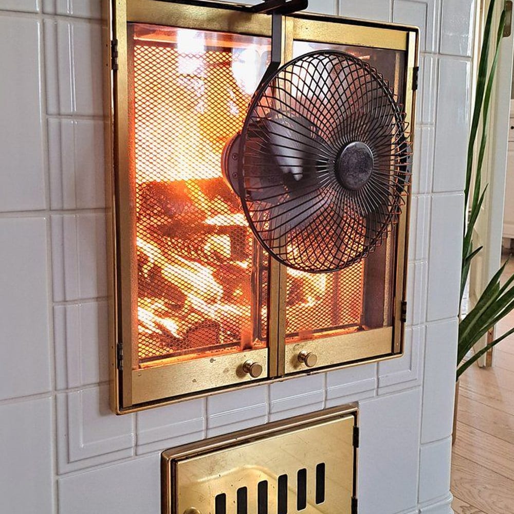 Mustang pejsventilator til pejsdør / Varmedrevet pejsventilator / Ventilator til pejsdør