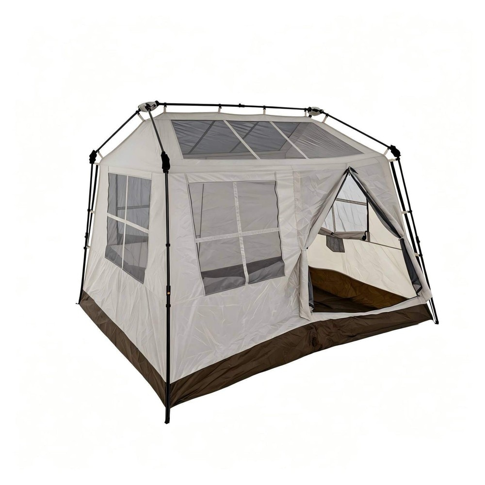 Pop-up-tält för 4 personer 275x245x188cm / Campingtält / Familjetält med snabb uppsättning