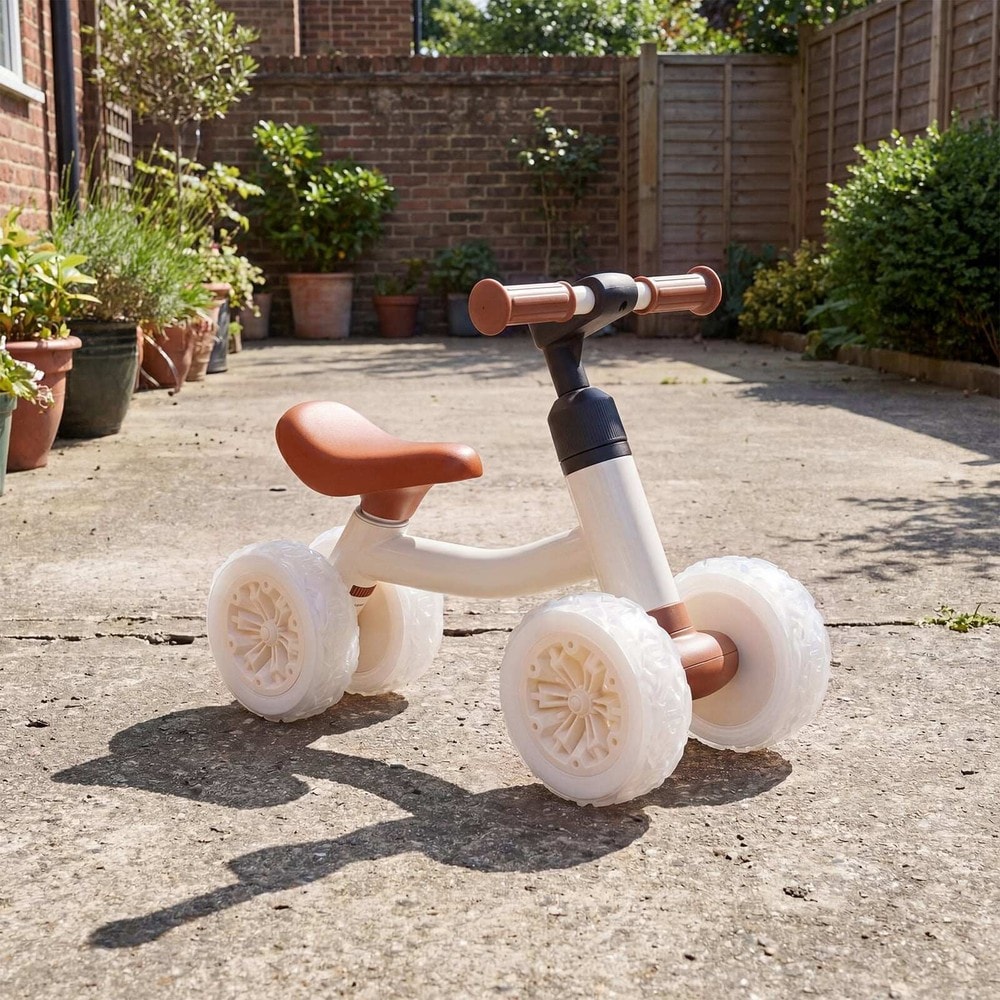 Springcykel för småbarn med justerbart styre och sadel - Vit / Balanscykel / Åkleksak
