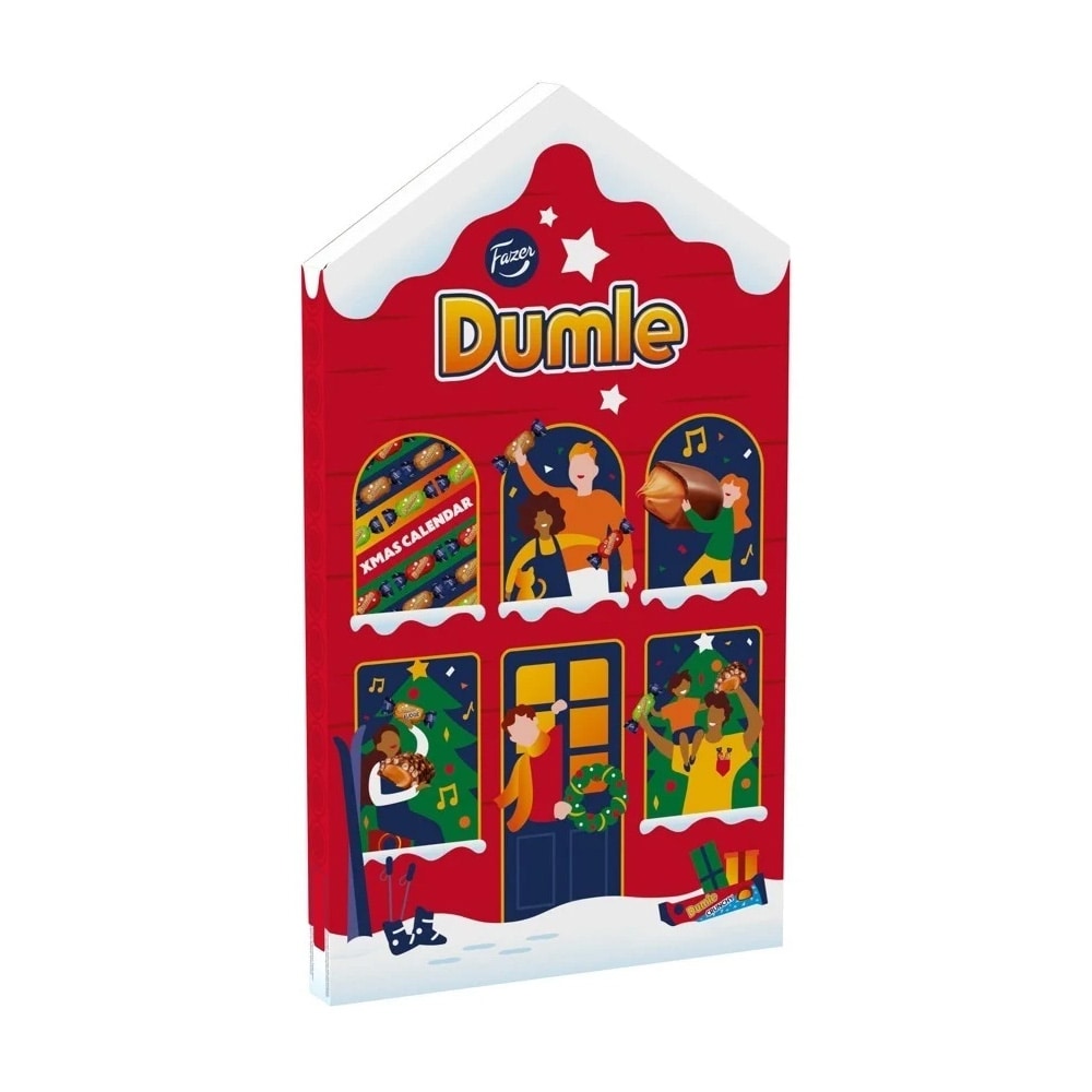 Fazer Dumle Julkalender, 225 g Confectionery / Chokladkalender / Adventskalender med godis