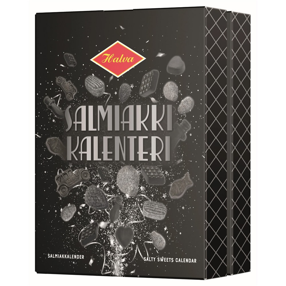 Halva Salmiakkikalenteri Godiskalender / Salmiakkalender / Julkalender med saltlakrits