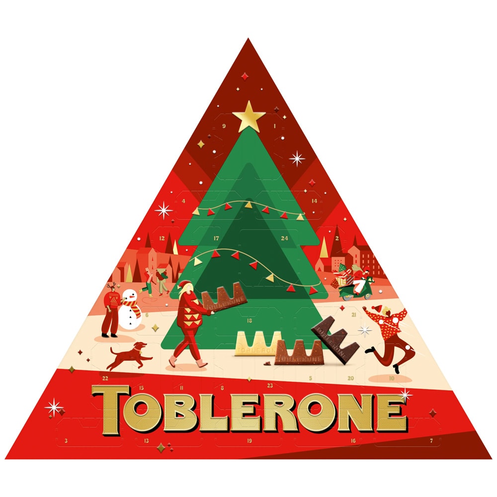 Toblerone chocolate calendar, 200 g / Chokladkalender / Adventskalender med nougat