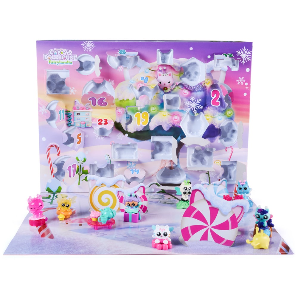 Gabbyn Dollhouse Fairies Adventskalender 2026 / Julkalender med figurer / Leksakskalender