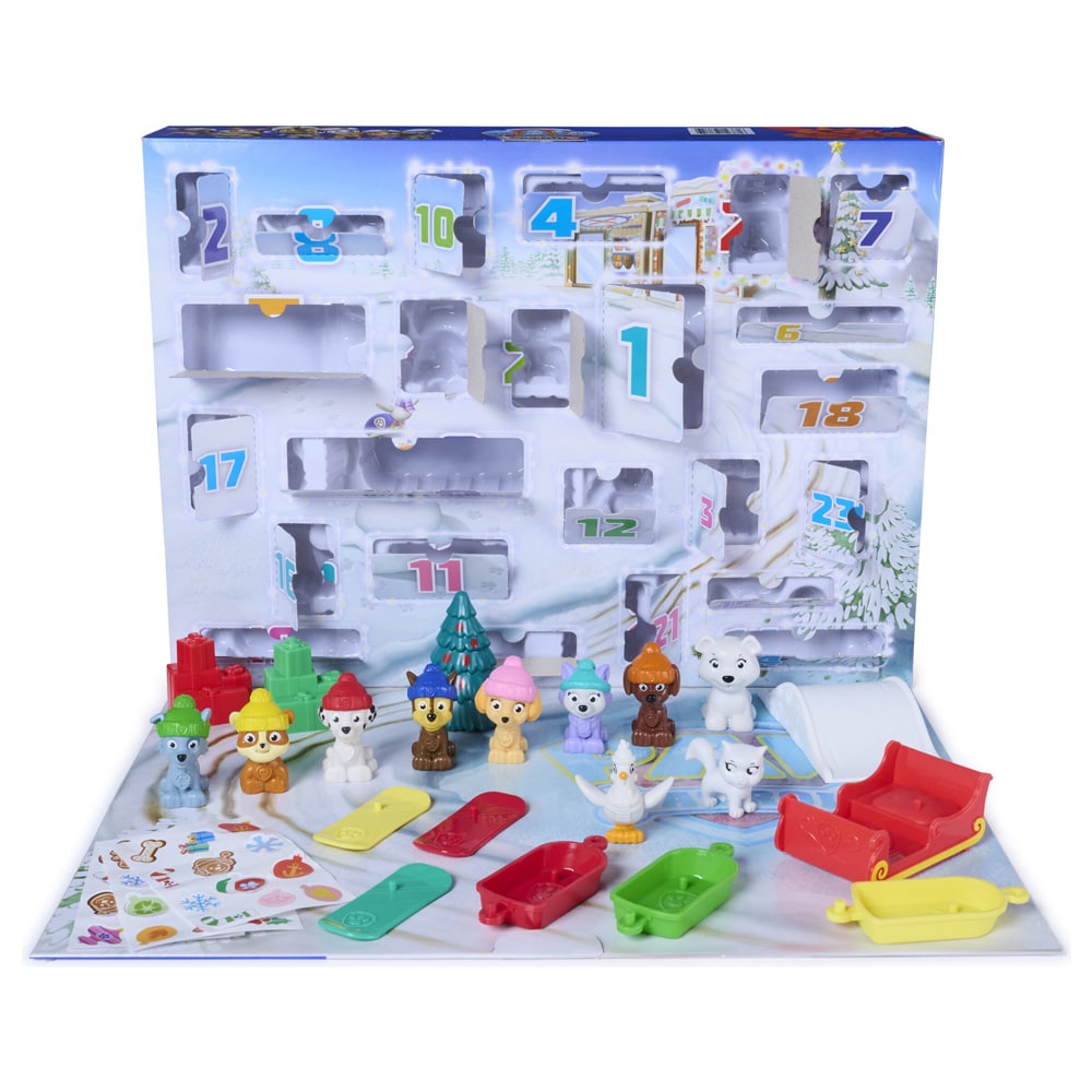 Paw Patrol Adventskalender 2026 / Julkalender med figurer / Leksakskalender för barn
