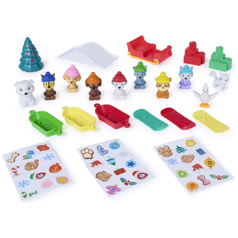 Paw Patrol Adventskalender 2026 / Julkalender med figurer / Leksakskalender för barn