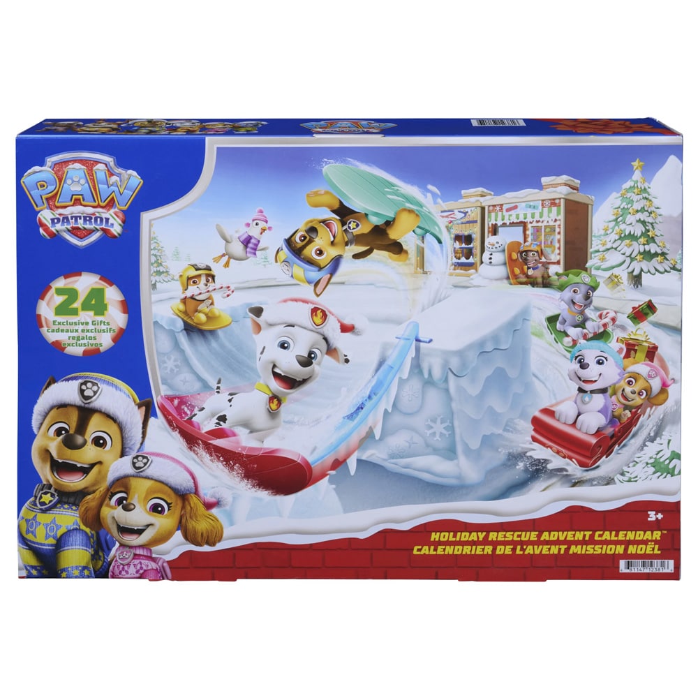 Paw Patrol Adventskalender 2026 / Julkalender med figurer / Leksakskalender för barn
