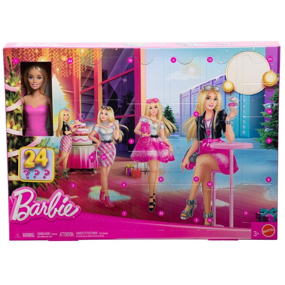 Barbie Fab Adventskalender 2026 / Julkalender med docka / Leksakskalender med kläder