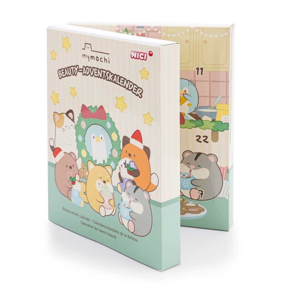 Mymochi Adventskalender 2026 / Sminkkalender för barn / Julkalender med kosmetika