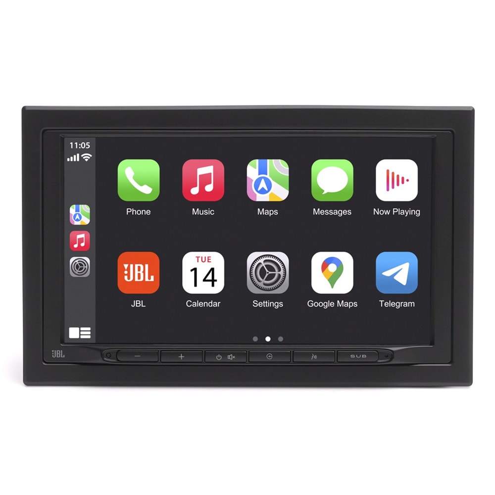JBL Legend 700D DAB-radiovastaanotin näytöllä / Autostereo CarPlay-toiminnolla / 2-DIN-multimediasoitin