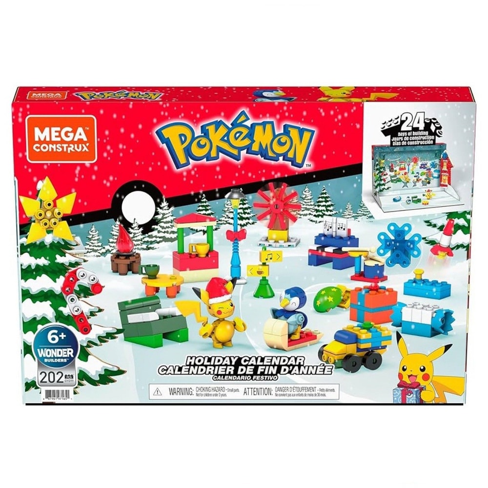 Mega Construx Pokemon Adventskalender / Pokémon julkalender / Byggkalender med figurer