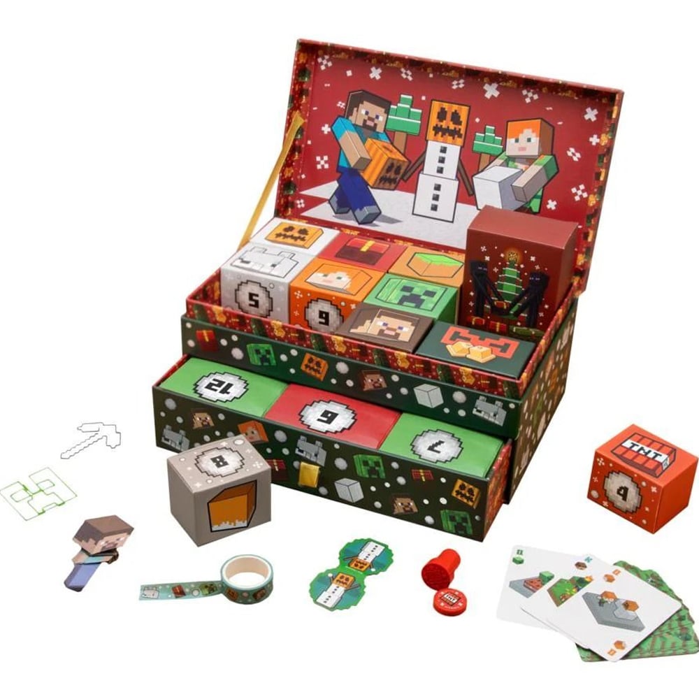 Minecraft Keepsake Box Adventskalender / Minecraft julkalender / Presentkalender med förvaring