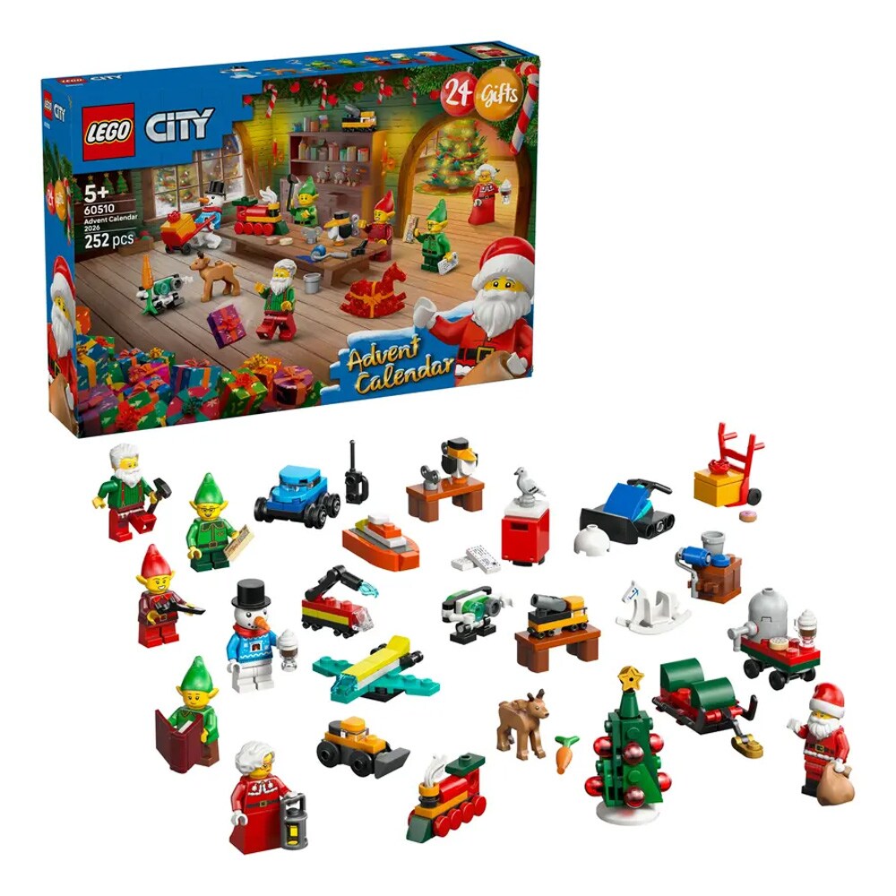 Lego Lego City Adventskalender / LEGO julkalender med byggsatser / Byggkalender med figurer