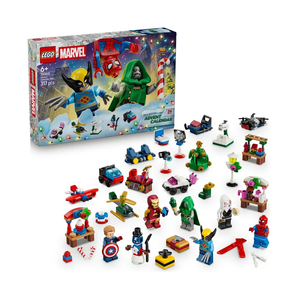 Lego Super Heroes Adventskalender / Marvel julkalender med byggsatser / Superhjältekalender