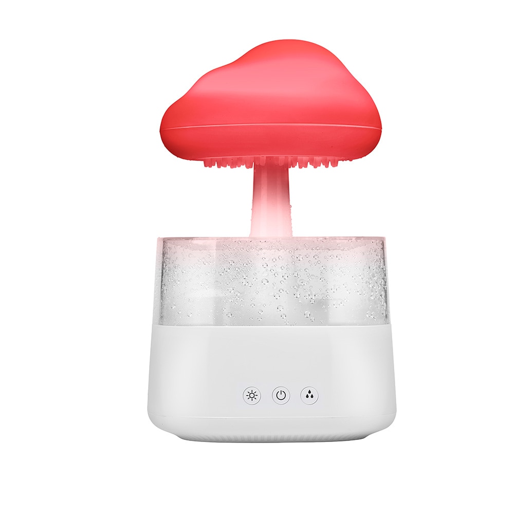 Luftfugter Grundig Rain Cloud 450 ml / aromadiffuser med regneffekt og LED-lys – Hvid