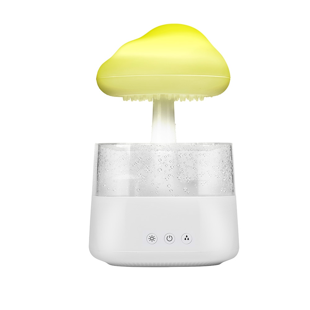 Luftfugter Grundig Rain Cloud 450 ml / aromadiffuser med regneffekt og LED-lys – Hvid