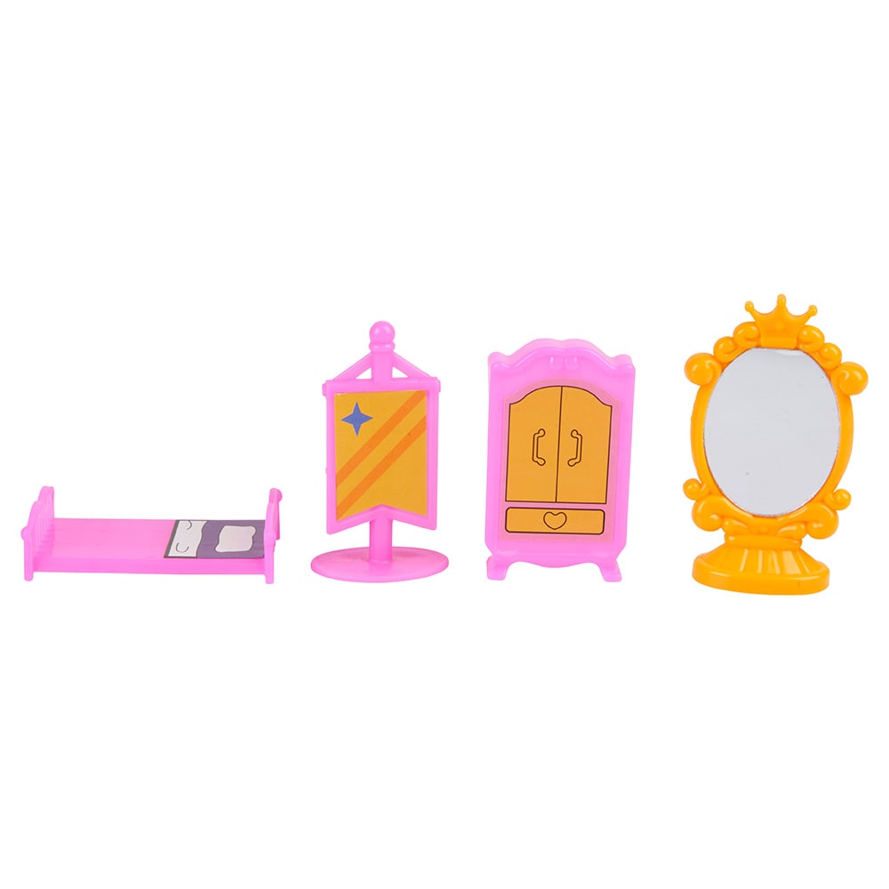 Prinsesslott Eddy Toys 10 delar / lekset med figurer häst och tillbehör / leksaksslott