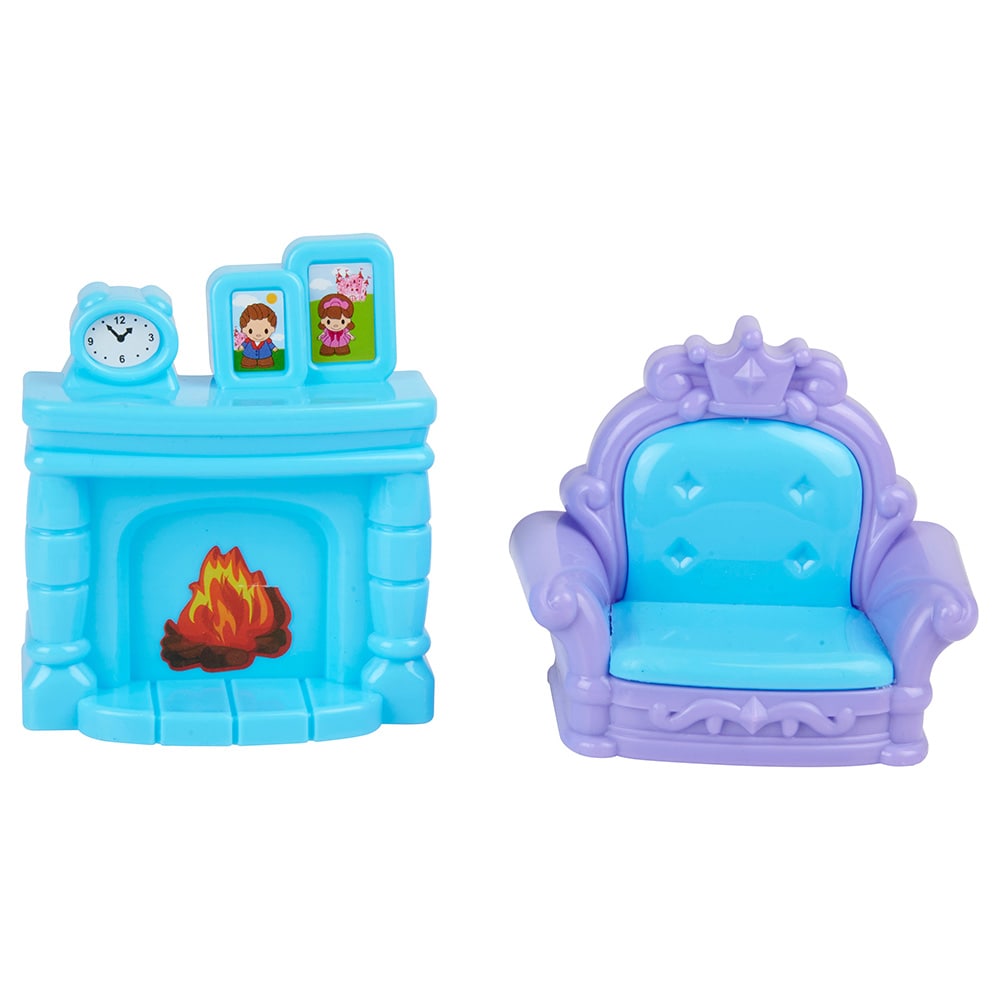 Prinsesslott Eddy Toys 10 delar / lekset med figurer häst och tillbehör / leksaksslott