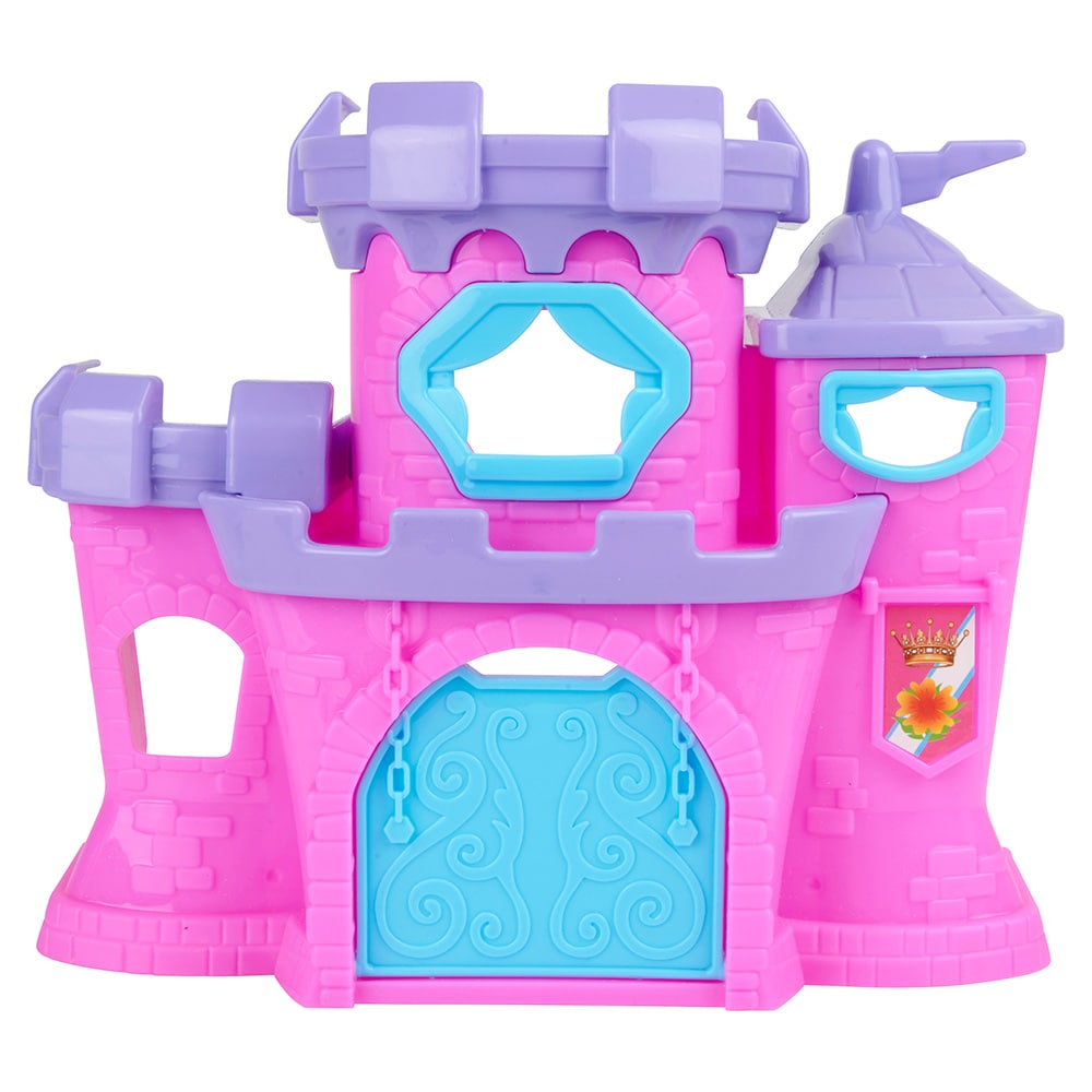 Prinsesslott Eddy Toys 10 delar / lekset med figurer häst och tillbehör / leksaksslott