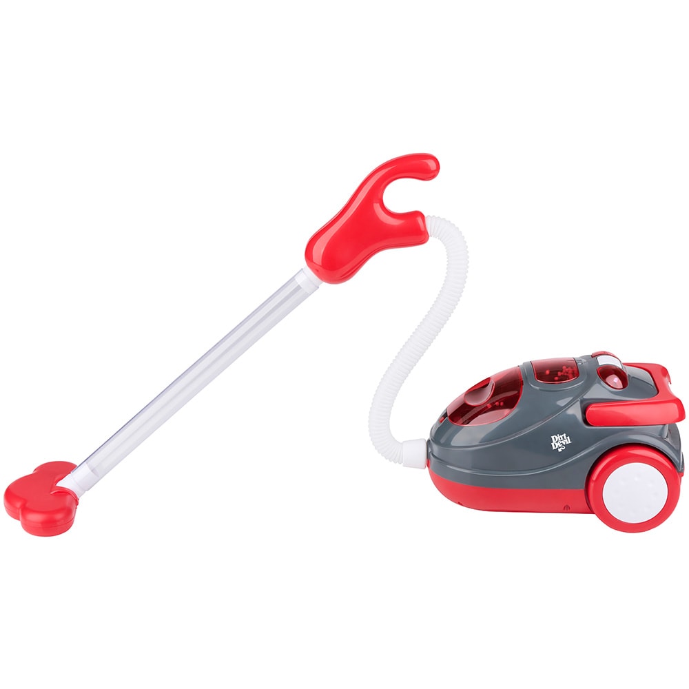 Leksaksdammsugare Dirt Devil 88 cm / barndammsugare med slang sugfunktion ljud och ljus – Röd