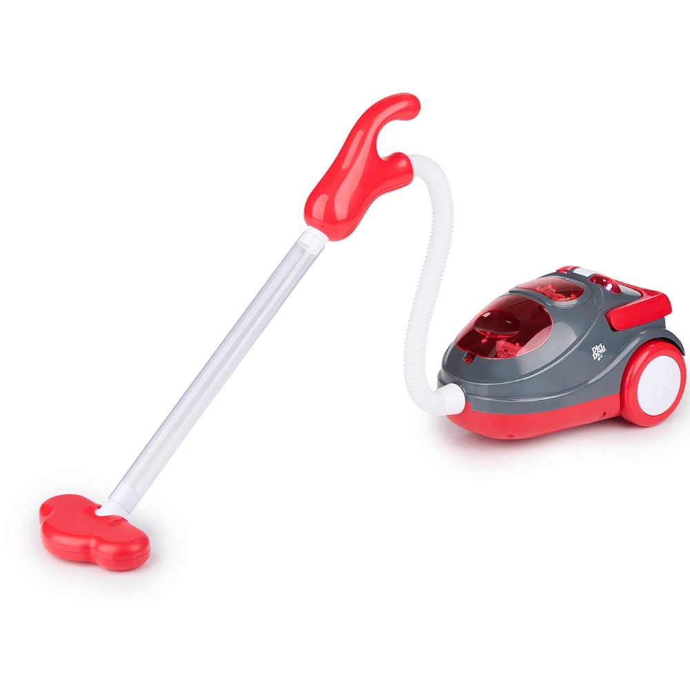 Leksaksdammsugare Dirt Devil 88 cm / barndammsugare med slang sugfunktion ljud och ljus – Röd