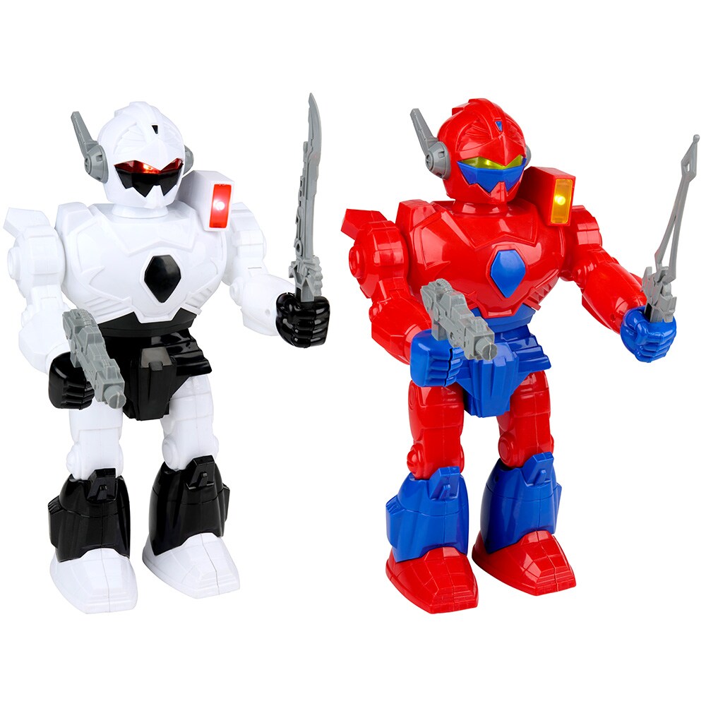 Leksaksrobot Eddy Toys 32 cm / batteridriven robot med ljus och ljud – Assorterad
