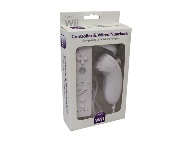 Remote Plus kontroll för Wii U & Nunchuck Vit