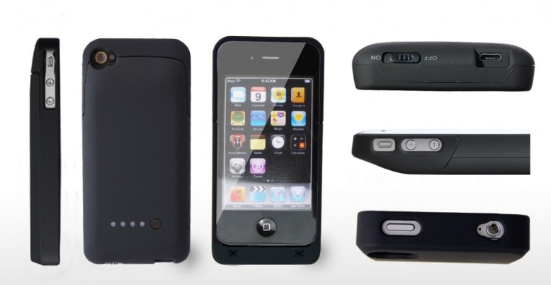 Slimmat externt batteri till iPhone 4/4S