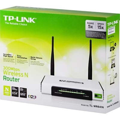 TP-LINK TL-WR841N 300Mbps trådlös router med 4ports switch