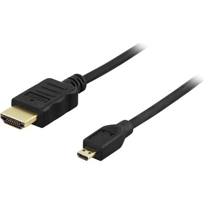 2m HDMI-kabel, 1.4+Ethernet 19 hane-Micro hane