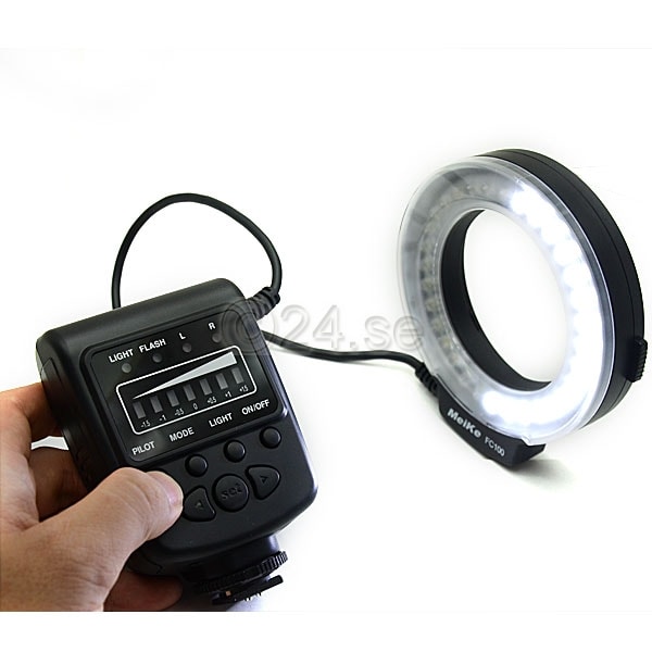 LED Macro Ringljus för Canon systemkameror