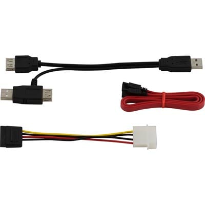 USB 2.0 till SATA/IDE 2,5""/3,5" - adapterkabel & nätdel
