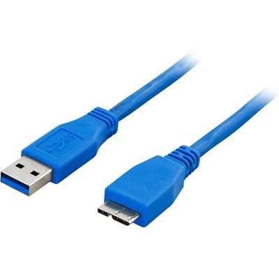 USB 3.0 kabel, Typ A hane - Typ Micro B Hane - 2m