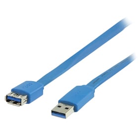 USB-kabel 3.0 Flat förlängningskabel - 2m