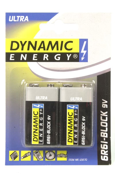 Dynamic energy Batteri 9V Ultra 2-Pack
