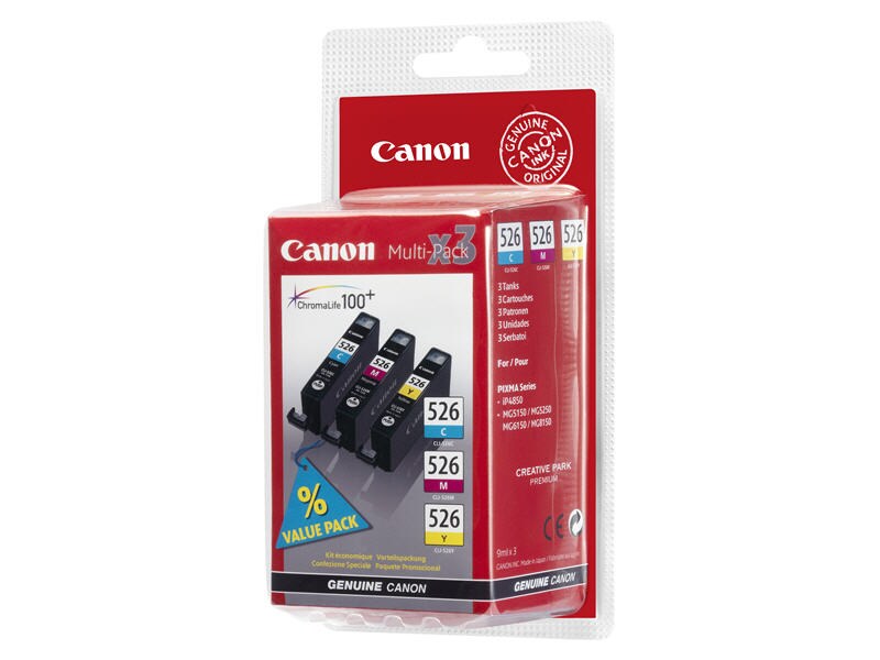 Bläckpatron Canon CLI-526 Multi-Pack C/M/Y