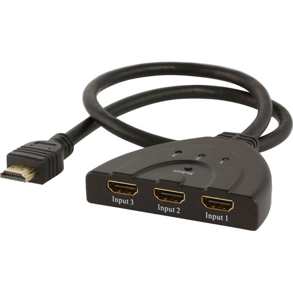 HDMI Pigtail Switch - 3 Portar