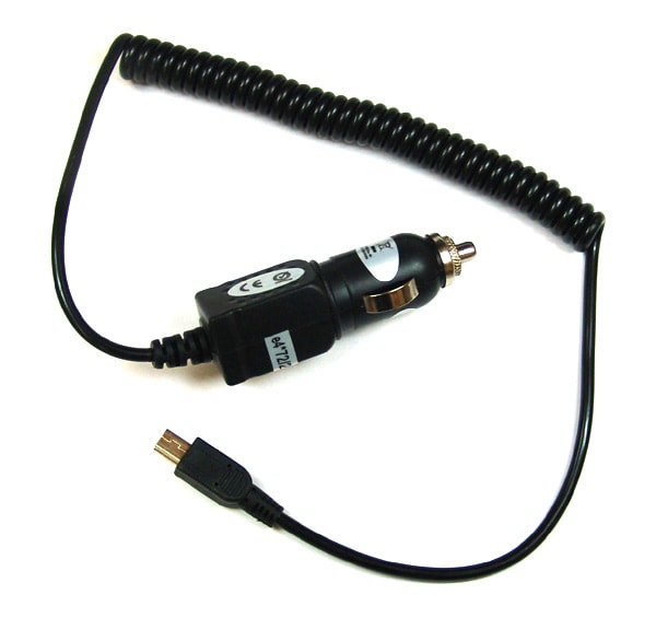 Billaddare Micro-USB med spiralsladd