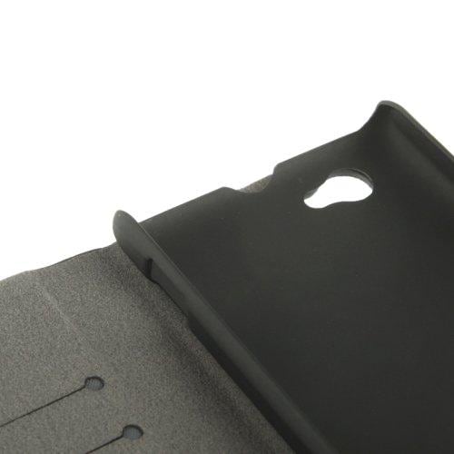 Plånboksfodral med ställ till Sony Xperia M - svart