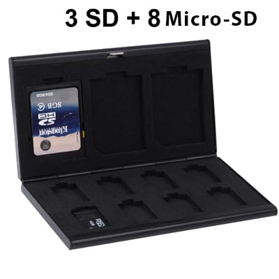 Förvaringsbox för 11st SD + MicroSD minnesskort