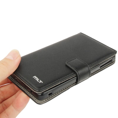 Flipfodral med hållare & kreditkortsuttag till Sony Xperia V