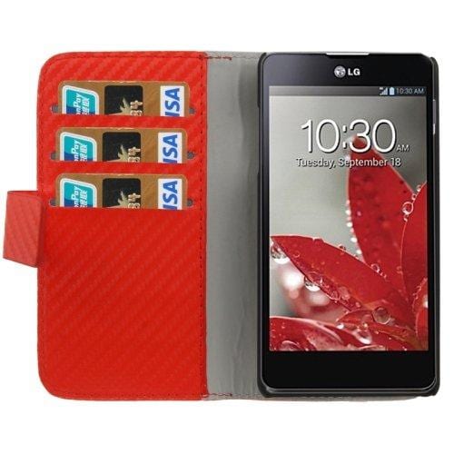 Flipfodral med hållare & kreditkortsuttag till LG Optimus G