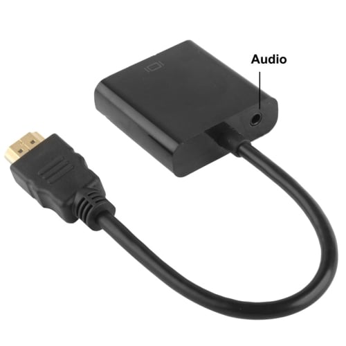 HDMI till VGA adapter + Ljud ut