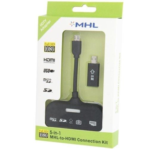 MHL Adapter OTG 5i1 Full HD 1080P hdmi /usb /SD