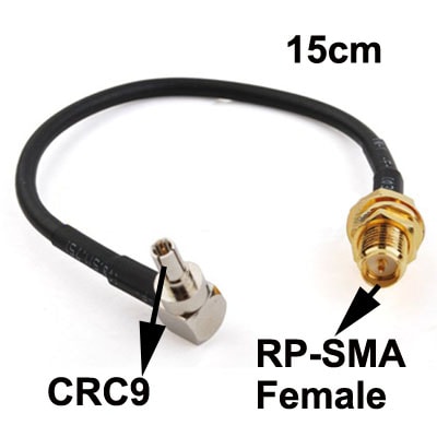 Antenn adapter CRC9 Hane till RP-SMA Hona