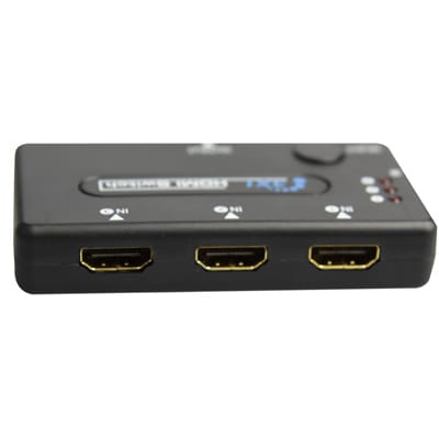 HDMI Switch med fjärrkontroll - 3 ingångar