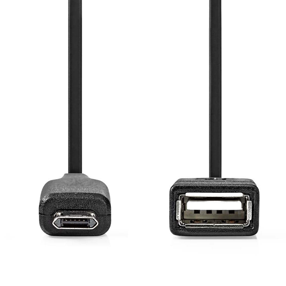 USB 2.0 A Hona - micro USB B Hane OTG-datakabel