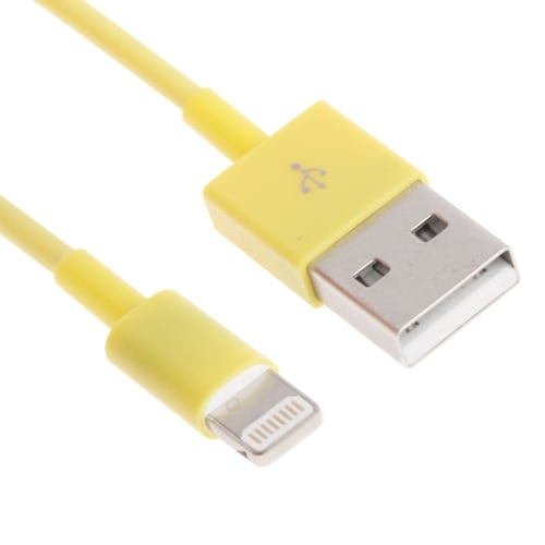 Usb-kabel iPhone 5 / SE / iPad 4 - Gul färg