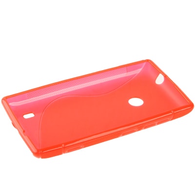 Bakskal Nokia Lumia 520 - Röd