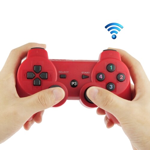 Trådlös Gamepad till PS3 - Röd